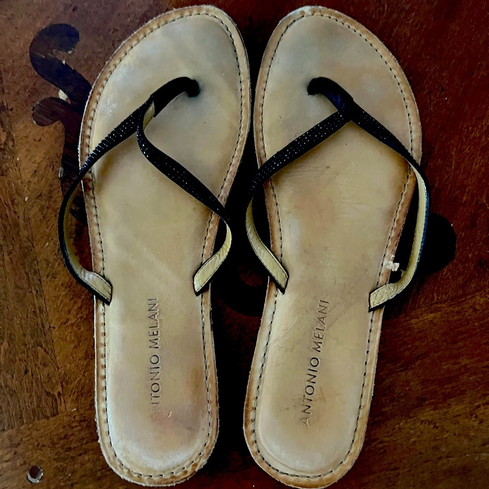 Antonio Melani sparkle sandals Sz 9